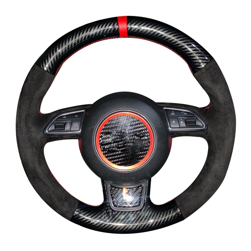 Car Steering Wheel Cover Anti Slip Breathable - Penutup Kepang Roda Kemudi Mobil Suede