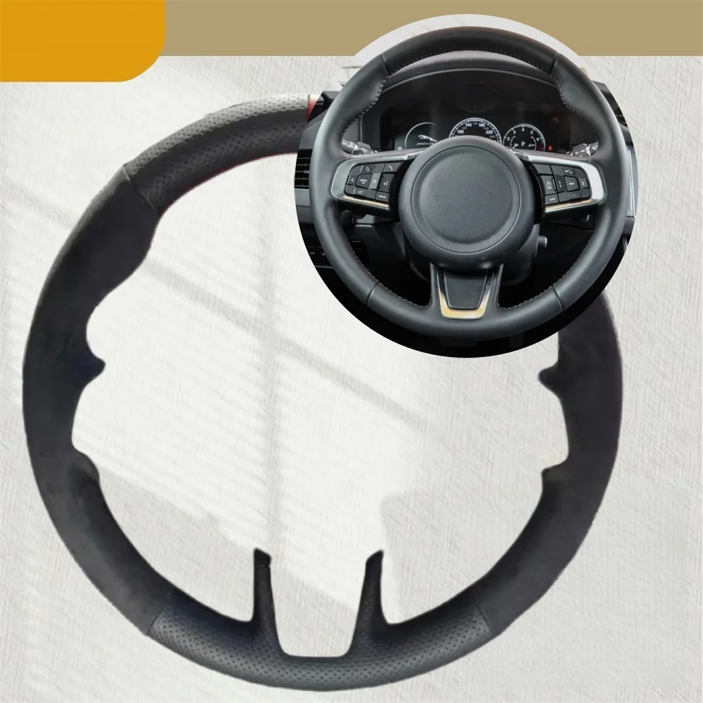 Car Steering Wheel Cover Anti Slip Breathable - Penutup Roda Kemudi Mobil untuk Jaguar