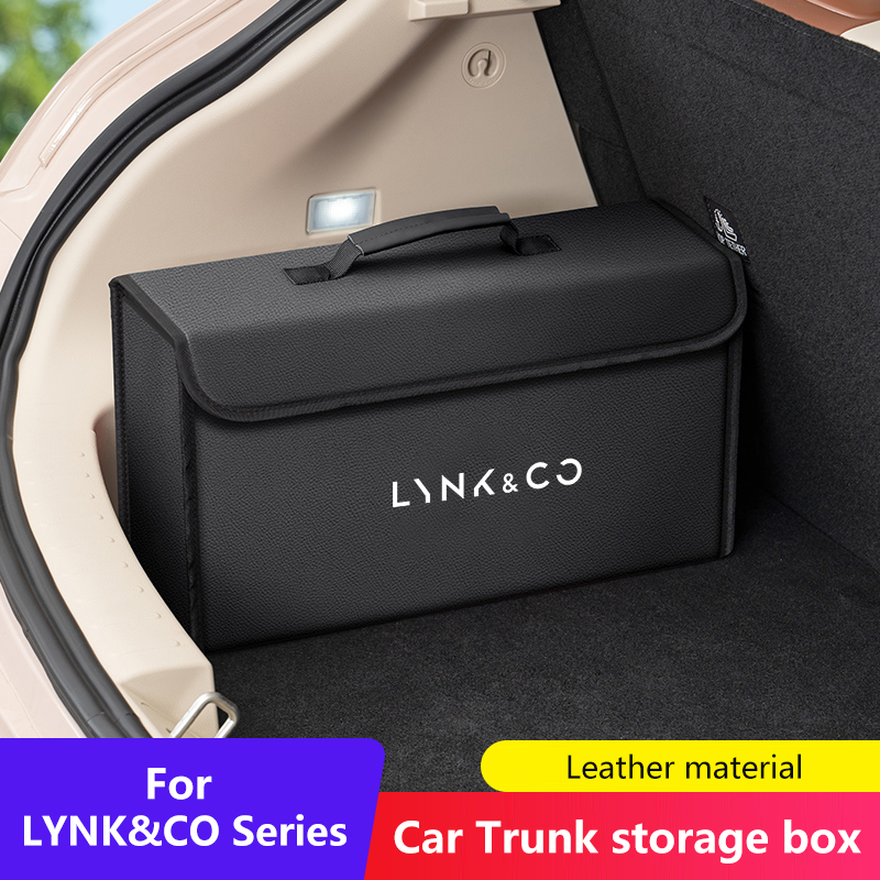 Car Trunk Organizer Foldable Storage Box - Kotak Penyimpanan Bagasi Kulit Mobil Lipat