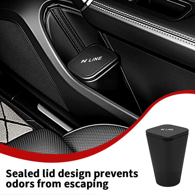 Waterproof Car Trash Can With Lid - Kotak Sampah Silikon untuk Penyimpanan di
