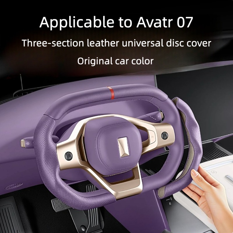 Car Steering Wheel Cover Anti Slip Breathable - Sarung Setir Untuk Avatr 07 Universal