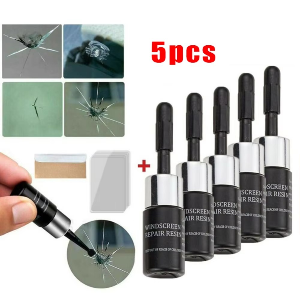Auto Repair Tools - 5PCS Kit Alat Perbaikan Retak Kaca