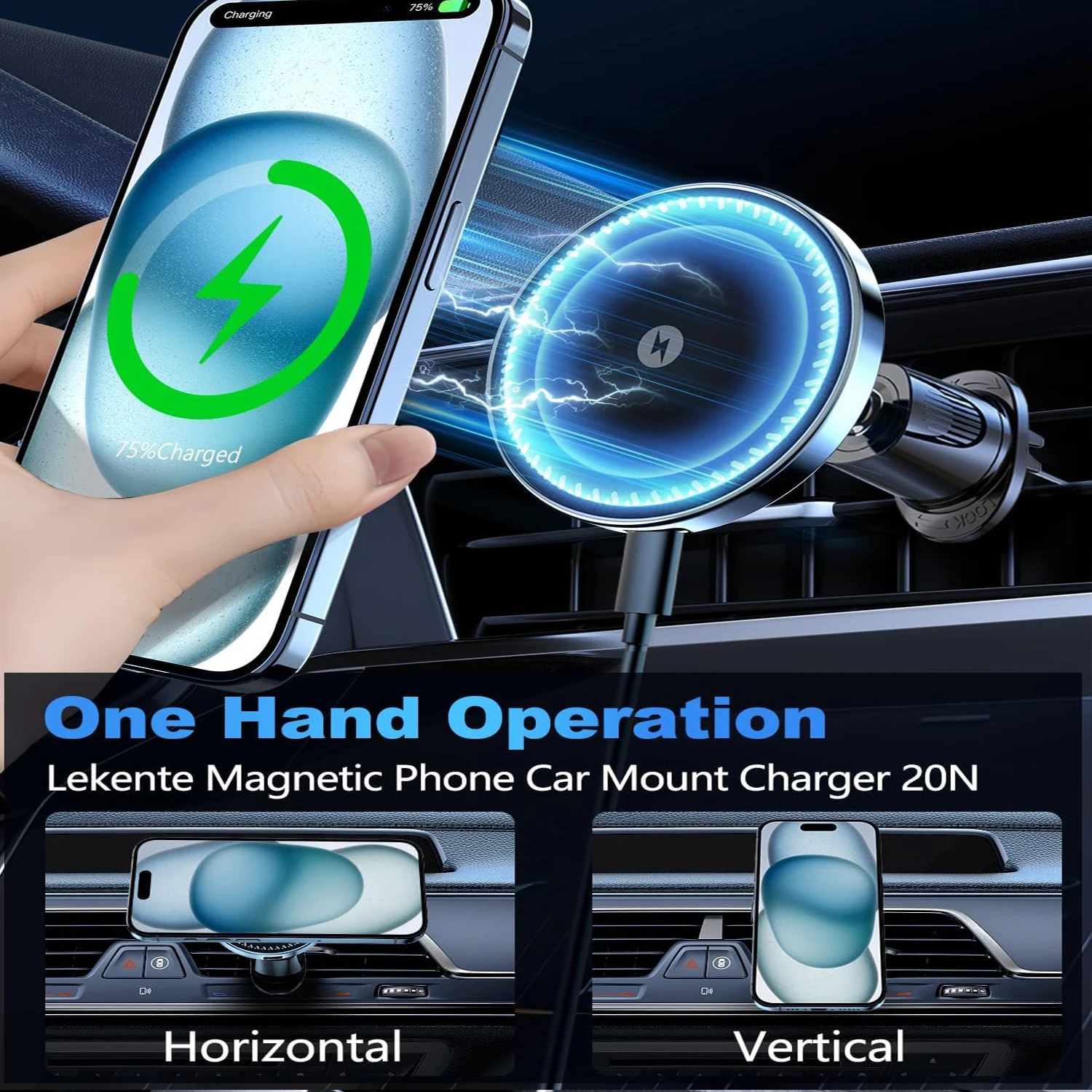 UYUXIO Pengisi Daya Mobil Nirk - Magnetic Phone Holder For Car Vent ulasan dan harga