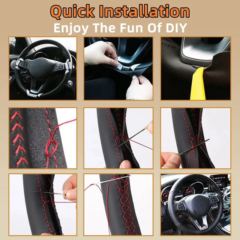 Penutup Roda Kemudi Mobil untu - Car Steering Wheel Cover Anti Slip Breathable ulasan dan harga