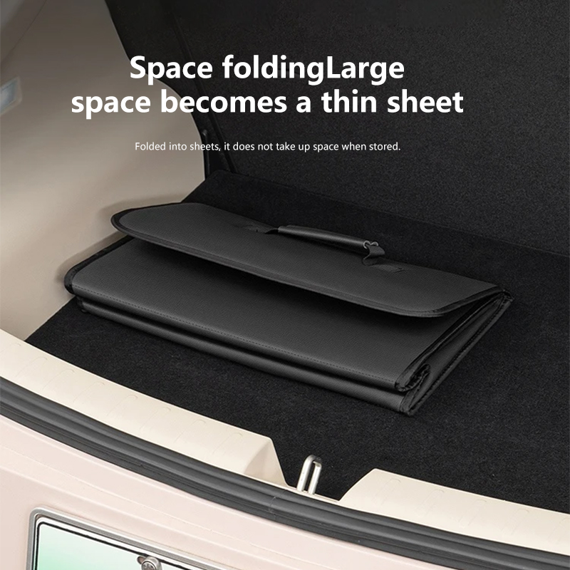 Kotak Penyimpanan Bagasi Kulit - Car Trunk Organizer Foldable Storage Box ulasan dan harga