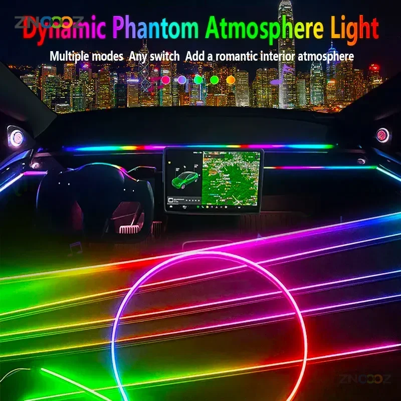 Lampu suasana Interior mobil N - Led Ambient Interior Car Lights App Control ulasan dan harga