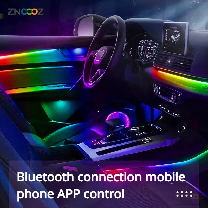 Lampu suasana Interior mobil N - Led Ambient Interior Car Lights App Control ulasan dan harga