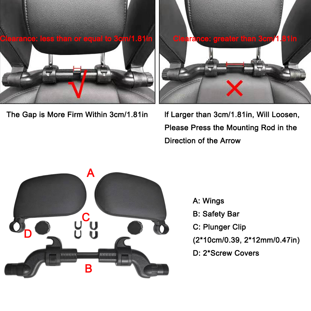 Bantal Sandaran Kepala Leher M - Memory Foam Car Neck Pillow Lumbar Support ulasan dan harga
