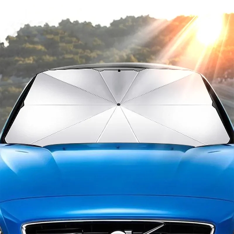 Payung kaca depan mobil, payun - Car Sunshade Windshield Umbrella Foldable ulasan dan harga