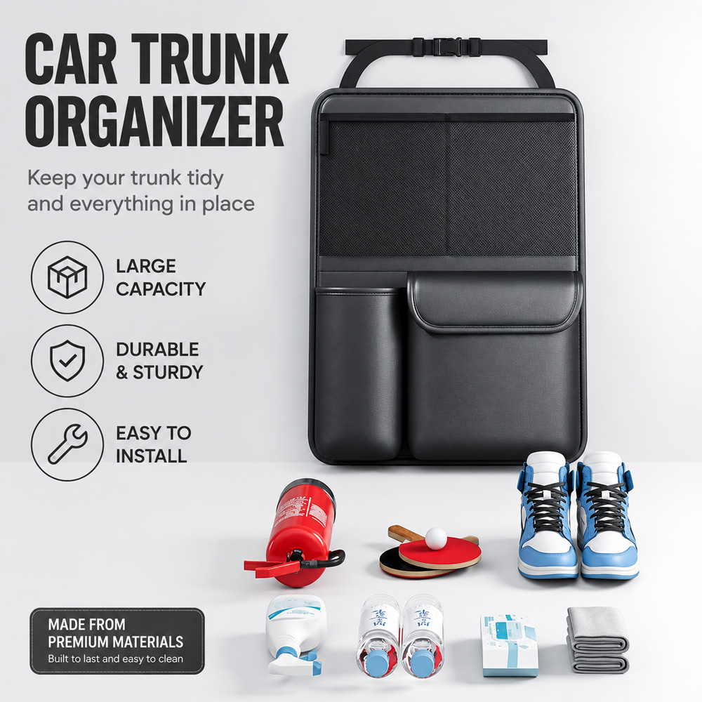 1 Buah Organizer Bagasi Mobil  - Car Trunk Organizer Foldable Storage Box ulasan dan harga