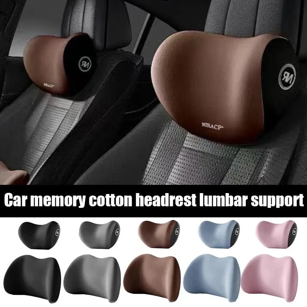 Bantal Leher Mobil Berbahan Bu - Memory Foam Car Neck Pillow Lumbar Support ulasan dan harga